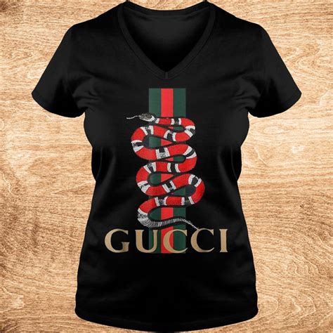 gucci shirt snake on collar|tee shirt gucci snake.